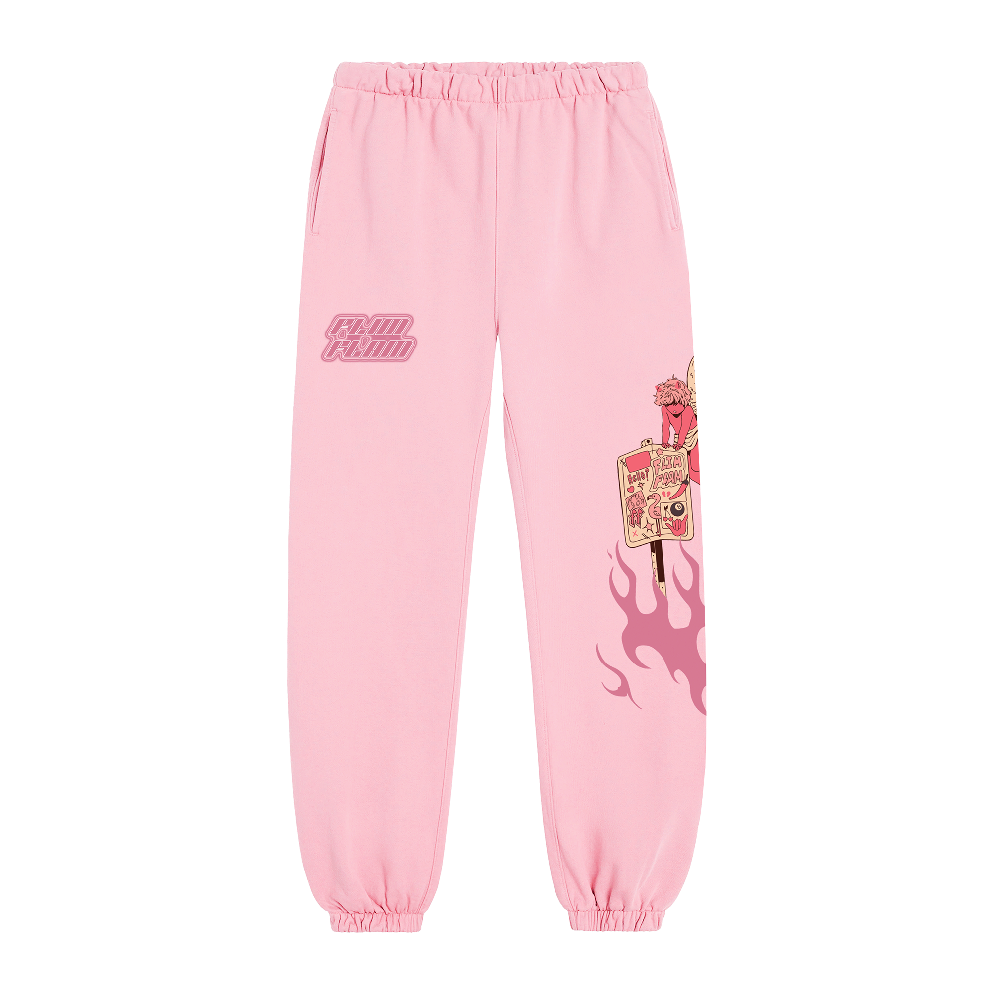 Cherub Flame Sweatpants – Flamingo