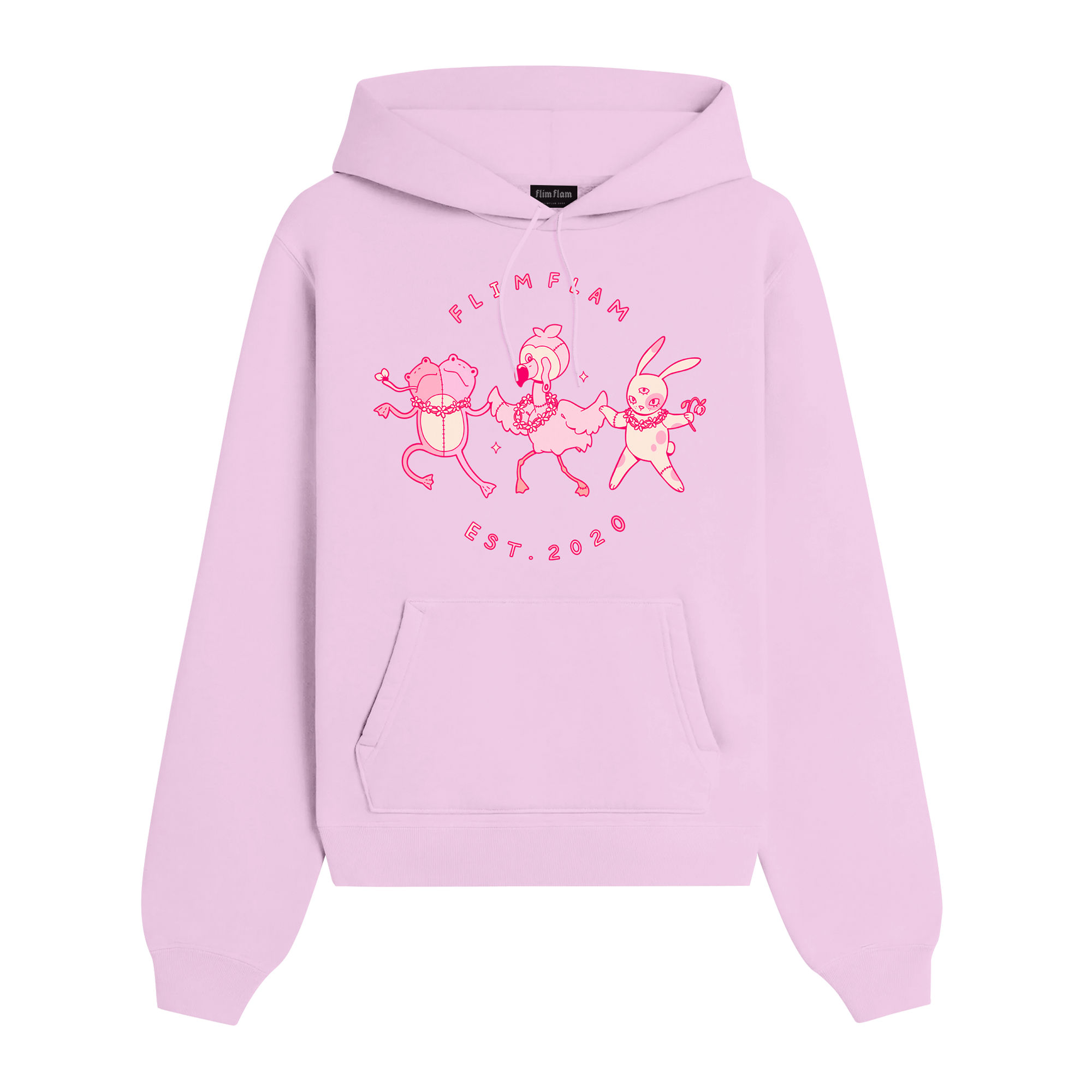 Flamingo and Friends Adult Hoodie