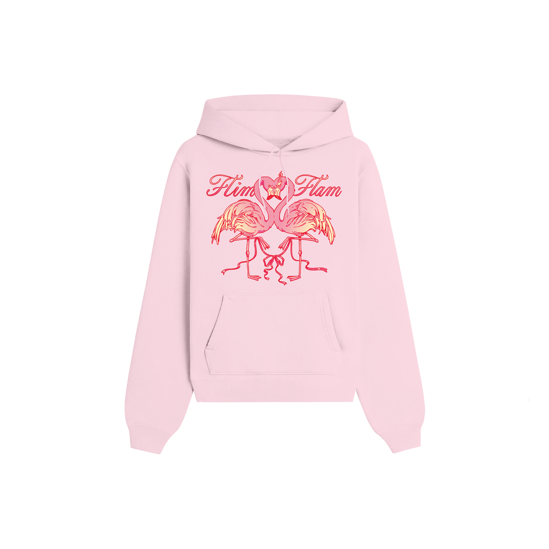Love Birds Youth Hoodie Flamingo